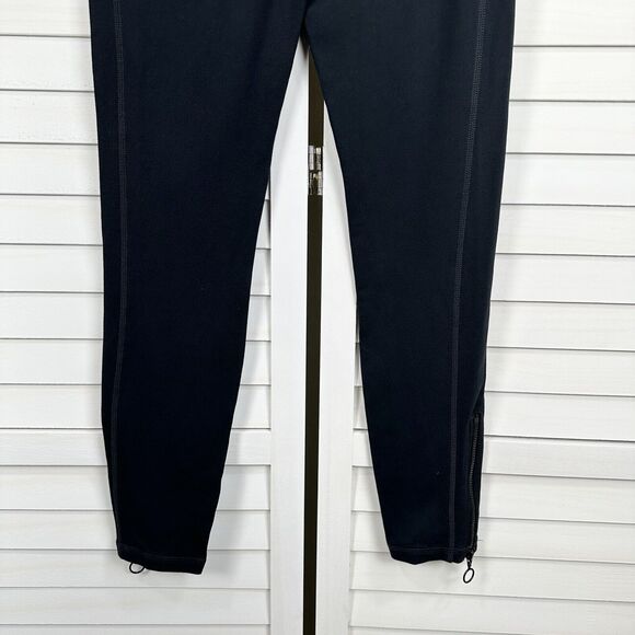 Fabletics Black Quincy‎ Ankle Zip Leggings High Rise Paneled Pockets Size M - Picture 8 of 9